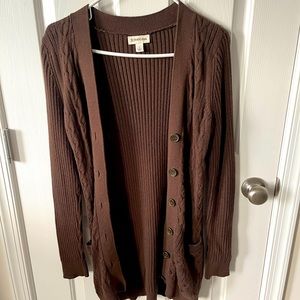 Heavy brown cardigan